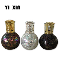 Lampe catalytique aromatique en verre mosaïque, diffuseur d'encens décoratif écologique pour la maison, parfum d'ambiance