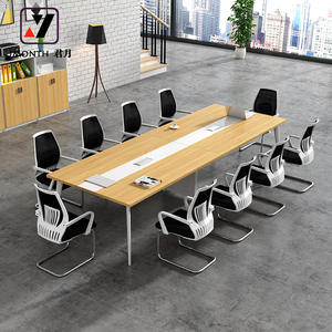 Table de formation professionnelle, meuble de bureau moderne, long, négociation - Product Image 1