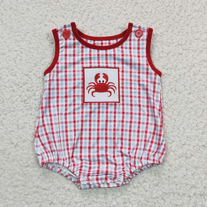 Conjuntos de Verano para Bebés y Niños Pequeños, Pantalones Cortos Bordados con Cangrejo, Conjunto de 2 Piezas, Ropa Infantil de Boutique al por Mayor - Product Image 6