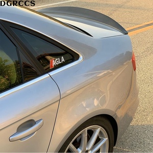 Aileron arrière poli en fibre de carbone style berline B8 DGRCCS pour coffre, 2007-2011, avec ruban adhésif - Product Image 6