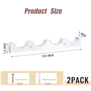 แร็คแขวนผนังสำหรับลูกเป็ด4ตัวแบบอะคริลิกใส - Product Image 4