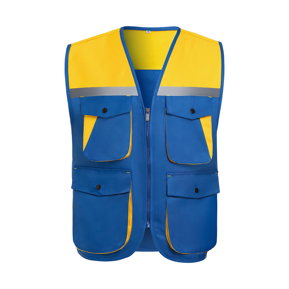 Bleu roi et jaune