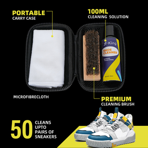 Multi-Especificação Branco Sneaker Shoe Care Kit Novo Design Travel Pack com Toalha Pig Brush Modelos Especiais - Product Image 5