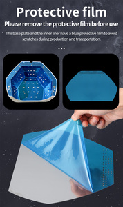 โคมไฟยูวี LED 180W ระดับมืออาชีพพร้อมเครื่องเป่าเล็บ48เม็ดดีไซน์เพชรสุดหรูสำหรับร้านเสริมสวย/บ้านเจลขัดเงาบ่ม - Product Image 3