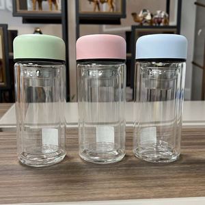 Mini tasse en verre à double paroi, petite capacité, verre borosilicate transparent, tasse à thé isolée thermiquement, portable pour hommes, femmes, usage domestique - Product Image 1