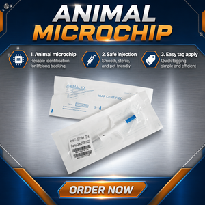 Microchip per Animali Domestici 2.12 * 12mm, Microchip RFID ISO11784/85 LF 134.2khz per Identificazione - Product Image 1