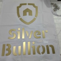 Letras de Canal Retroiluminadas de Acero Inoxidable Mate Color Oro Champán, Personalizadas de Primera Calidad, Señalización Comercial, Resistentes a la Intemperie IP65