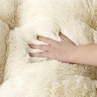 Coussin de lit pour animaux de compagnie en peluche épaisse et longue, respirant, antidérapant, pour tous les animaux, lit apaisant