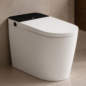 Inodoro Inteligente Moderno de Una Pieza con Altura Confortable, Sensor de Pie, Descarga Doble, Asiento de Cierre Suave, Sin Tanque, Accesorio de Baño - Product Image 1