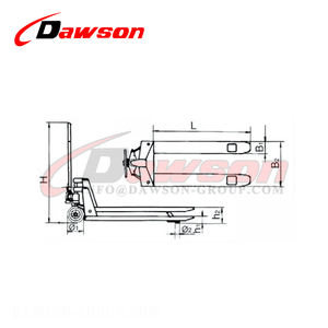 Transpaleta hidráulica sin chispa DAWSON/transpaleta hidráulica a prueba de explosiones - Product Image 4