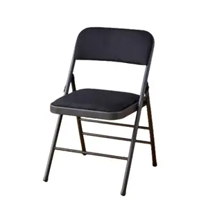 Deluxe kumaş yastıklı katlanır sandalye-BlackDeluxe kumaş yastıklı katlanır sandalye