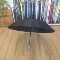Parapluie droit de haute qualité à 24 baleines, design européen, avec logo personnalisé en sublimation sur tissu pongé