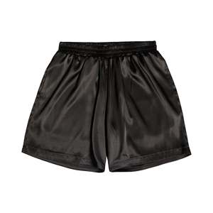 Boxer Homme En Soie Artificielle – Satin – Short Pyjama – Noir – Taille Unique