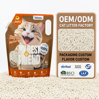 Litière pour chat en tofu à absorption extrême pour plusieurs chats, sable pour chat en fibres de soja ultra-résistantes, décomposition supérieure des odeurs, litière jetable dans les toilettes