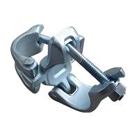 Accouplement double pivotant pour échafaudage en acier forgé à chaud galvanisé, boulons robustes de qualité 8.8, norme EN74/BS139, collier de serrage pour tuyaux