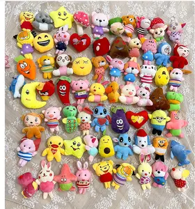 Factory 7-10cm Crane Machine Mini Plush Toy Vending Machine Doll claw Machine Plush stuffed Animal Toys With Keychains