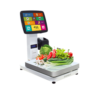 Nouvelle balance de supermarché numérique AI caméra reconnaissance USB NFC WIFI étiquette POS échelle pour poids <span class=keywords><strong>billet</strong></span> impression caisse enregistreuse - Product Image 2