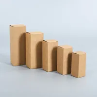 Pack en vrac 20/50 pièces noir blanc Kraft papier coffrets cadeaux pour rouge à lèvres cosmétiques huile essentielle compte-gouttes bouteille bougie emballage