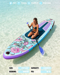 Tabla de Paddle Surf Inflable Aisunss |   Plataforma de PVC de 11' con Tecnología Drop Stitch para Pesca y SUP, con Bomba de Aire, Directo de Fábrica - Product Image 6