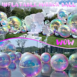 Palloni Gonfiabili in PVC a Specchio Metallizzato per Pubblicità, Decorazioni Natalizie, <span class=keywords><strong>Palloncini</strong></span> Giganti Iridescenti Impermeabili di Facile Montaggio - Product Image 6
