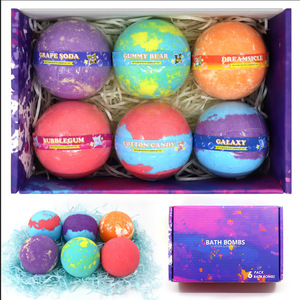 Bombe de bain moussante naturelle et biologique pour enfants, ensemble cadeau de bombes de bain personnalisées pour enfants, bombes de bain pour enfants avec surprise à l'intérieur - Product Image 6