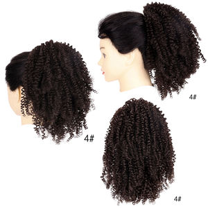 Vente chaude Cheveux Synthétiques Courts Faux <span class=keywords><strong>Queue</strong></span> <span class=keywords><strong>De</strong></span> Poney Postiches Femmes <span class=keywords><strong>Afro</strong></span> Puff Crépus Bouclés Queues <span class=keywords><strong>De</strong></span> <span class=keywords><strong>Cheval</strong></span> avec Cordon Réglable - Product Image 2