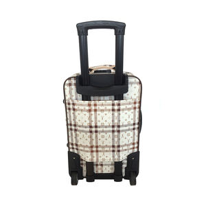 Pu Cuir Personnalisé 2 Roues <span class=keywords><strong>Valise</strong></span> À Roulettes Sacs de <span class=keywords><strong>Chariot</strong></span> à Bagages De Voyage <span class=keywords><strong>Pour</strong></span> Hommes Femmes - Product Image 3