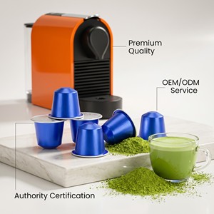 Cápsulas de Té Verde <span class=keywords><strong>Matcha</strong></span> Compatibles con Nespresso Original Line, Paquete de 10, Sin Azúcar, Cápsulas de Té Instantáneo Orgánico - Product Image 3