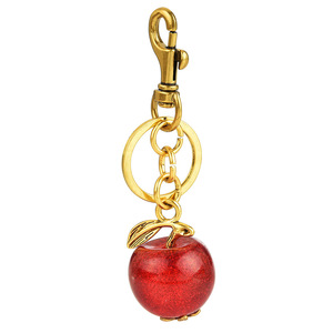Gran oferta Apple 3D Crystal Apples llavero encanto exquisito llavero para mujer bolso colgante joyería - Product Image 5