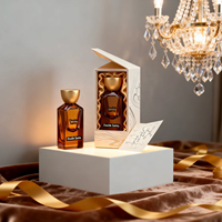 Flacon de parfum vide personnalisé 10ml 30ml 50ml 100ml, forme carrée, verre épais, vaporisateur à fine brume, couvercle en bois givré, boîte cadeau