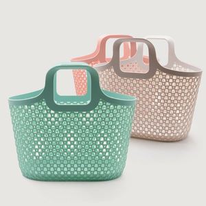 Wholesale <b>Plastic</b> Durable PP Hollow Storage <b>Basket</b> With Handle for Home Use - Product Image 1