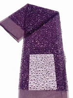 Usine vente en gros 2023 populaire Offre Spéciale perles paillettes broderie perle dentelle tissu pour mariage