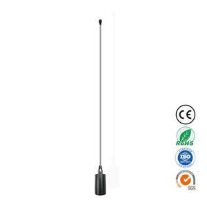 เสาอากาศวิทยุเคลื่อนที่แบบแส้ สีดำ 136-174 MHz เสาอากาศรถยนต์ VHF เสาอากาศทีวี - Product Image 1
