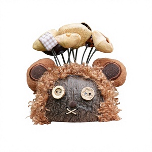 Yunyu Sonnette à main en coquille de fruit naturelle, motif ours, jouet anti-stress, pendentif, cadeau, ornement Guodian Dian, Chine - Product Image 1