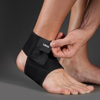 Attelle de cheville en néoprène VBOSI, compression réglable avec sangles pour la course à pied, l'entraînement et les sports, protection unisexe