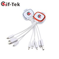 Câble USB tressé 3-en-1 pour iPhone avec charge rapide 2A pour batterie externe, téléphone portable, imprimante, ordinateur et lecteur de codes-barres