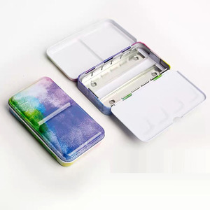<span class=keywords><strong>Caja</strong></span> de Metal Pequeña de 12 Colores Vacía para <span class=keywords><strong>Acuarelas</strong></span>, en Estuche Metálico - Product Image 4
