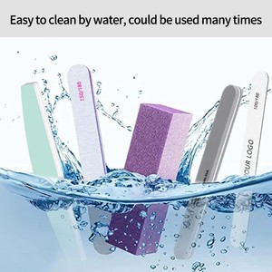 Chuyên Nghiệp Tùy Chỉnh Thiết Kế Màu Tím Móng Tay Tập Viên Kim Cương Hình Kim Cương Bộ Đệm Cho Salon Sử Dụng Bán Buôn Miếng Bọt Biển Đệm Khối - Product Image 3