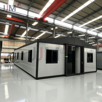Maison conteneur extensible de 40 pieds, norme australienne, maison modulaire préfabriquée de luxe avec revêtement Colorbond et double vitrage