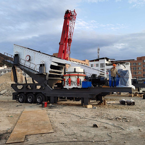Hot <b>Sale</b> Wheel Type <b>Mobile</b> Granite Cone Crushing and Screening Plant Quarry Stone Crusher <b>Mobile</b> Machine - Product Image 1
