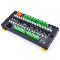 Papan Terminal Splitter PLC-TEST-B 16 saluran dengan kabel Dupont NPN/PNP kompatibel I/O peralatan uji modul Debug untuk PLC
