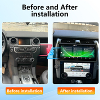 Range Rover Land Rover Discovery Unit kepala Stereo, pemutar DVD Mobil layar Android dan Panel AC 4 2009-2016