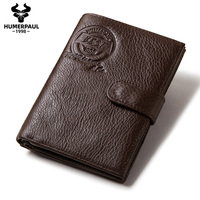 Portefeuille de voyage en cuir véritable personnalisé, anti-RFID, pour cartes de crédit et documents, vente en gros