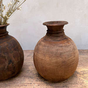 Macetas y macetas negras nepalesas Vintage de estilo rústico, diseño clásico para uso en interiores y exteriores para manualidades de jardín en el hogar - Product Image 4