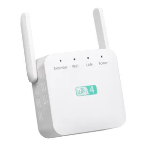 Custom Logo 300Mbps Wifi Repeater Router Booster jaringan 2.4G Wifi Repeater Extender