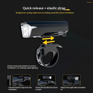 Luz de Bicicleta, <span class=keywords><strong>Linterna</strong></span> Potente, Resistente al Agua IP67, <span class=keywords><strong>Solar</strong></span>, USB, LED, Luz Delantera para Ciclismo Nocturno, Montaña, Carretera, Camping - Product Image 3