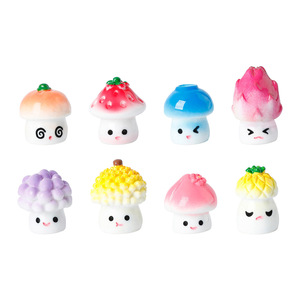 <b>Miniature</b> 3D Mushroom Ornaments Plastic Resin Colorful Desk Decor Home Decoration - Product Image 1