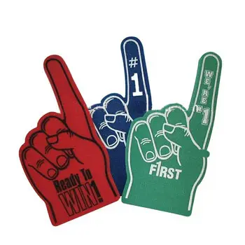 Offre Spéciale main de doigt en mousse de Cheerleading personnalisée pour les événements sportifs pour l'esprit d'équipe et les acclamations