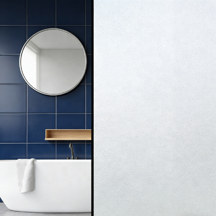 PVC Material Grid Paper Backing Frosted Glass Film Self Adhesive Window Film for Home and Office Widely Use