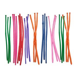 Ballon long 260 cm pour décorations de fêtes d'enfants (Noël, Halloween, anniversaire) – Blanc mat, vert, rose, transparent, noir, bleu - Product Image 6